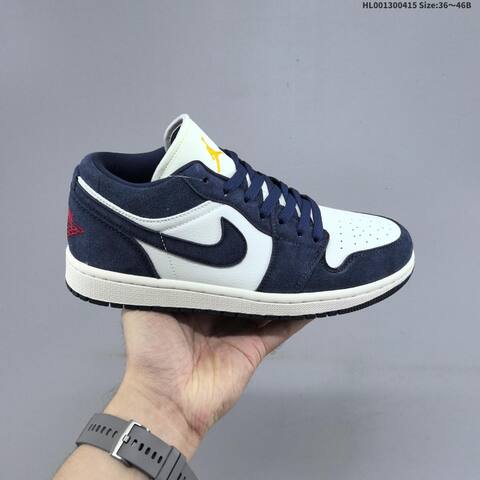 Jordan Air Jordan 1 Low Obsidian White EU 36-46 Basketball - Unisex (BS-66180)