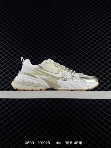 Nike V2K Run White Silver Light Beige Gum EU 35 5-45 Lifestyle - Unisex (BS-70879)