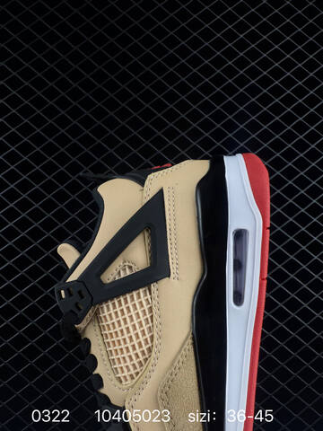 Jordan Air Jordan 4 Retro Pizza Beige Black Red EU 36-45 Basketball Shoe - Unisex (BS-79624)