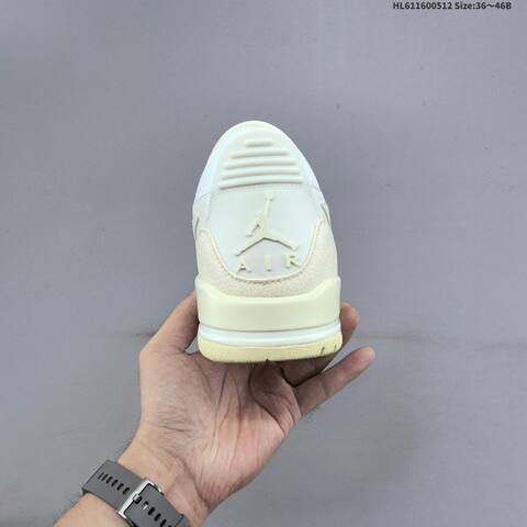 Nike Jordan Legacy 312 Low White Cream Sail 36 46B Basketball - Women's (BS-65992)