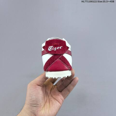 Onitsuka Tiger Mexico 66 White Burgundy Cream Red 35 5 To 45 Sneaker Casual Sneakers - Unisex BS-69043