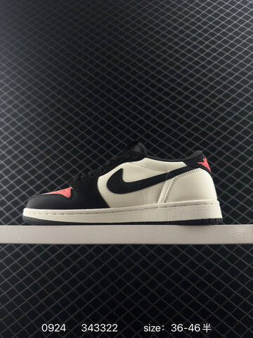 Jordan Air Jordan 1 Low Black Sail Pink Red EU 36-46 Sneaker - Unisex BS-80643