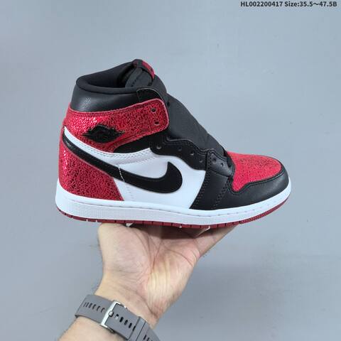 Jordan Air Jordan 1 High OG Ruby Black White Red 35 5-47 5 Basketball - Unisex (BS-66157)