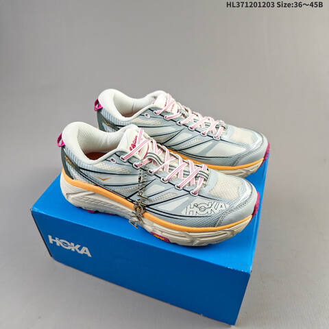 HOKA ONE ONE Mafate Speed 2 Green Navy Yellow Burgundy White EU 36-45 Trail Shoe Trail Running Sneakers Unisex BS-69439