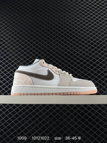 Jordan Air Jordan 1 Low White Light Blue Beige Brown Pink EU 36-45 Sneaker - Unisex (BS-80562)