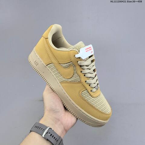 Nike Air Force 1 07 Wheat Beige Light Tan EU 36-45 Sneaker - Unisex BS-60590