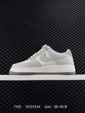 Nike Air Force 1 07 Low Light Grey Cream Taupe EU 36-45 5 Lifestyle - Unisex (BS-74361)