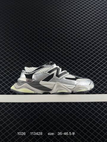 New Balance 9060 Silver Black White Off White EU 36-46 5 Sneaker Unisex BS-82676