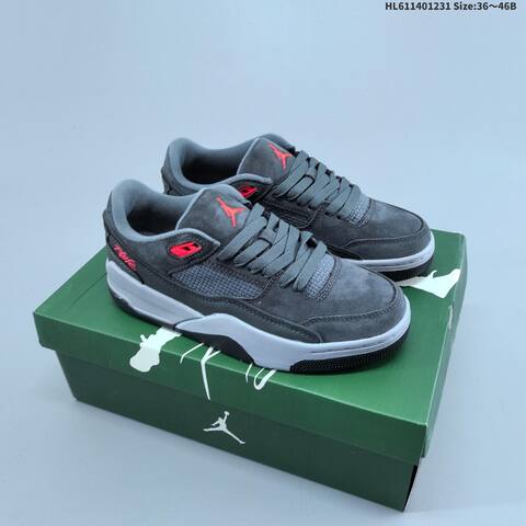 Jordan Flight Court Dark Grey Black Red EU 36-46 Casual - Unisex (BS-67169)
