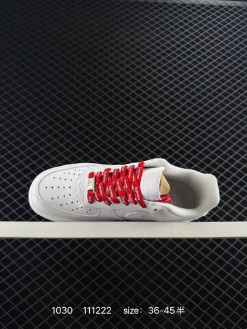 Nike Air Force 1 Low x Supreme White Red EU 36-45 Lifestyle - Unisex (BS-74459)
