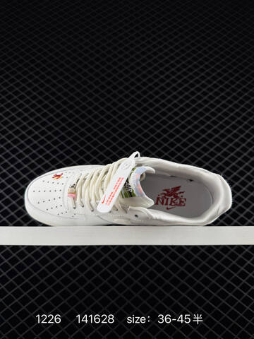 Nike Air Force 1 07 White With Red Accents 36-45 5 Lifestyle - Unisex BS-73493