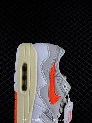 Nike Air Max 1 Grey Orange Black Cream White EU 36-47 Lifestyle - Unisex (BS-71193)