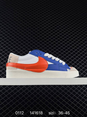 Nike Blazer Low 77 Jumbo DQ1470-141 White Light Blue EU 36-45 Casual - Unisex (BS-73187)
