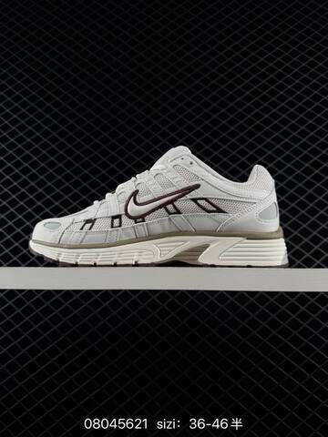 Nike P-6000 HF0728-201 White Brown Khaki EU 36-46 Running - Unisex (BS-69956)