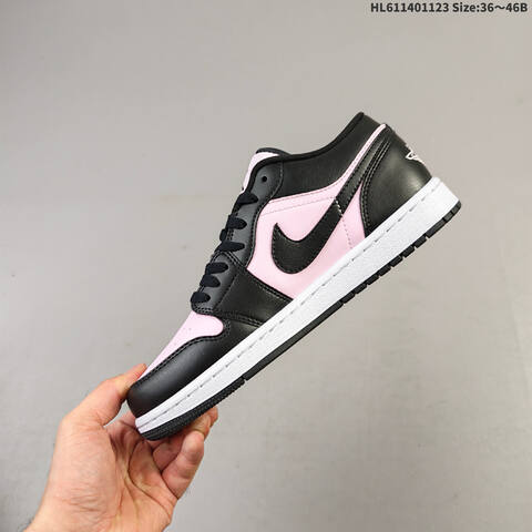 Jordan Air Jordan 1 Low Pink Black White EU 36-46 Casual - Unisex (BS-63210)