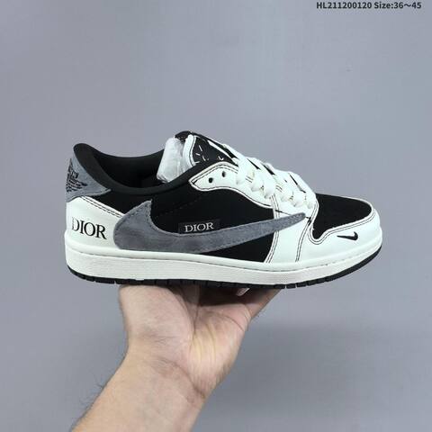 Nike Air Jordan 1 Burgundy White Gray Black 36 45 Lifestyle - Unisex (BS-66917)