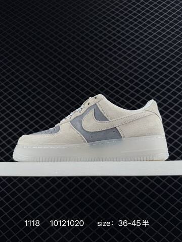 Nike Air Force 1 07 Low Light Grey And Sail Suede EU 36-45 5 Lifestyle - Unisex (BS-74152)