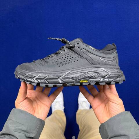 HOKA Tor Ultra 7 Black Dark Grey Trail Shoe Trail Running Sneakers BS-86822