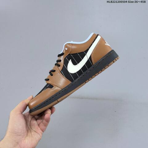 Jordan Air Jordan 1 Low Light British Tan Black White EU 36-45 Lifestyle - Unisex (BS-66042)