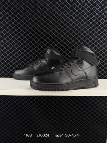 Nike Air Force 1 High Triple Black EU 36-45 Lifestyle - Unisex (BS-74301)