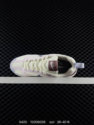 Nike Air Max Dawn Cream White With Light Pink Light Purple Grey Swoosh Brown Accents EU 36-40 Half Sizes Available Lifestyle - Unisex (BS-71974)