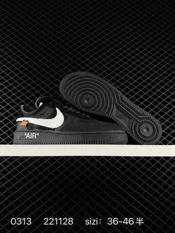 Nike Air Force 1 Low Off-White Volt Black And Black White EU 36-46 5 Lifestyle - Unisex (BS-72670)