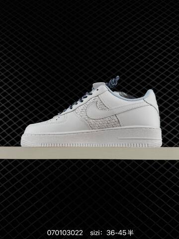 Nike Air Force 1 Low White Light Blue Dark Blue EU 36-45 Lifestyle - Unisex (BS-70313)