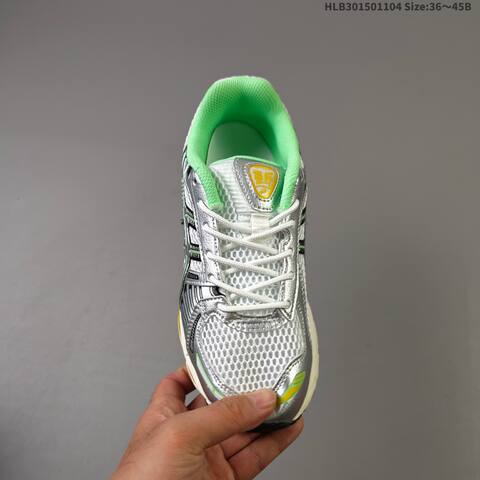 ASICS Gel-Kayano 12 1 Silver White Green Yellow EU 36-45 Running Shoe Running Sneakers - Unisex (BS-69330)