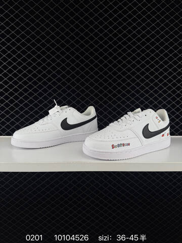 Nike Court Vision Low White Black EU 36-45 5 Casual - Unisex (BS-72853)