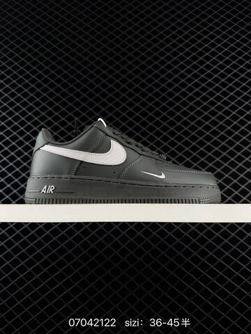 Nike Air Force 1 07 Light Grey Black Dark Grey White EU 36-45 Skate - Unisex (BS-70419)