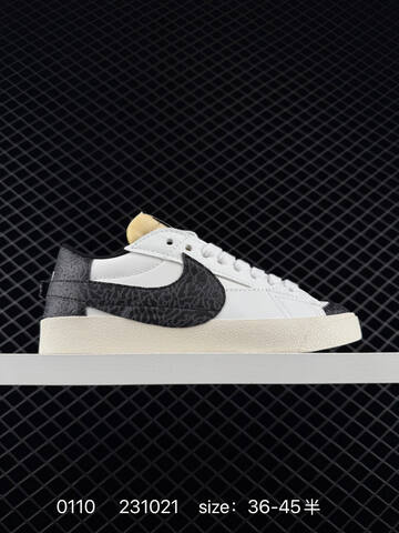 Nike Blazer Low 77 Jumbo White Black Cream EU 36-45 Lifestyle - Unisex (BS-73200)