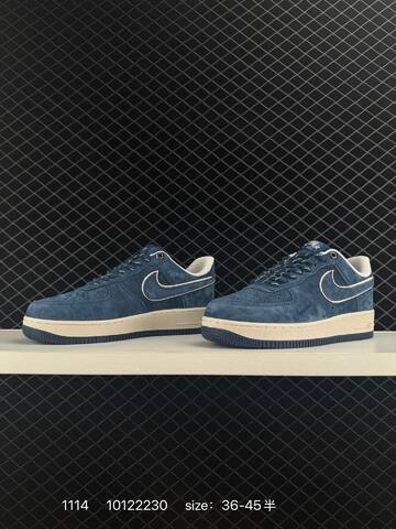 Nike Air Force 1 Blue Cream 36-45 5 Lifestyle - Unisex (BS-74206)