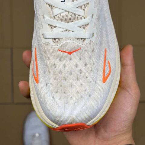 HOKA Clifton 9 White Yellow Orange Blue Running Shoe Running Sneakers (BS-86861)