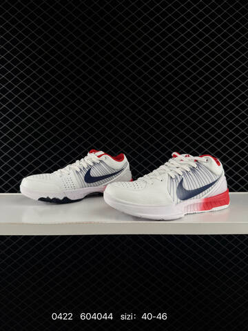 Nike Zoom Kobe 4 White Navy Red EU 40-46 Basketball - Men s BS-71931