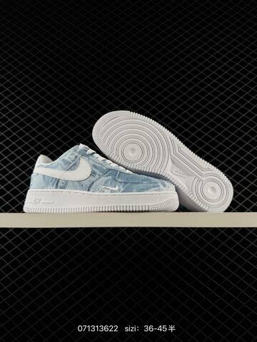 Nike Air Force 1 07 Low Light Blue White EU 36-45 Casual - Unisex (BS-70266)