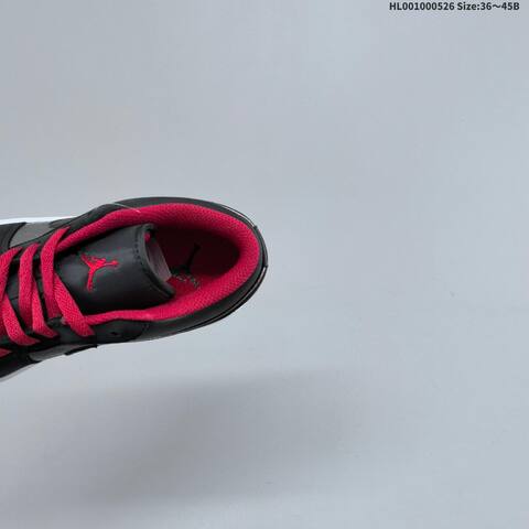 Jordan Air Jordan 1 Low Black Silver Red EU 36-45 Basketball - Unisex (BS-65869)
