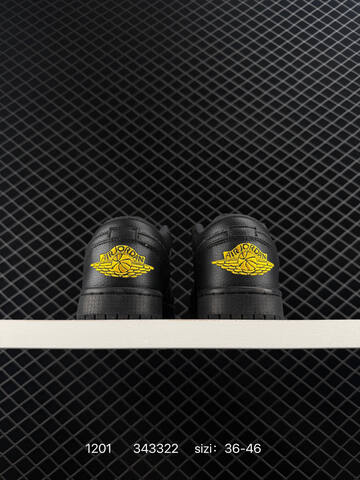 Jordan Air Jordan 1 Low Elephant SE Black Grey Yellow EU 36-46 Basketball Shoe - Unisex BS-80142