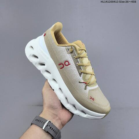 On Running Cloudtilt Khaki White Red EU 36-45 Running Shoe Running Sneakers - Unisex (BS-69610)