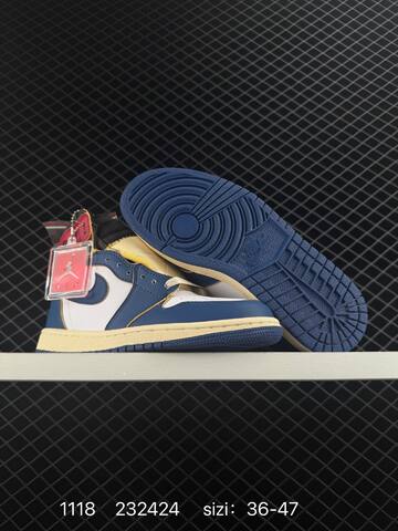 Jordan Union x Air Jordan 1 Retro High PK NRG White Black Red Cream Grey EU 36-47 Basketball Shoe - Unisex (BS-80245)