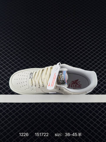 Nike Air Force 1 07 LV8 Sail White With Red Accents EU 36-45 5 Lifestyle - Unisex (BS-73472)