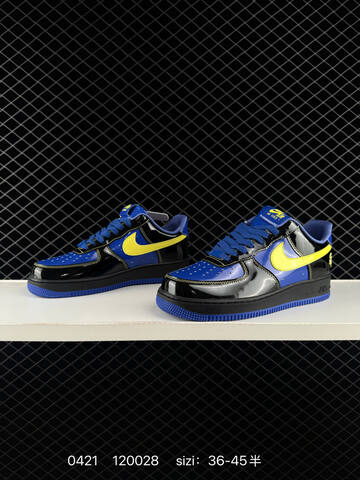 Nike Air Force 1 07 Low Black Blue Yellow EU 36-45 Lifestyle - Unisex BS-71970