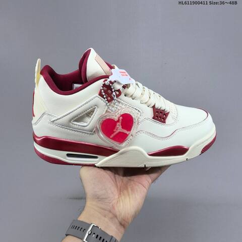 Jordan Air Jordan 4 Retro WMNS Sierra Red Sail EU 36-48 Basketball - Unisex (BS-66233)