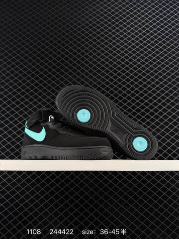 Nike Air Force 1 Mid 07 Black Turquoise EU 36-45 5 Lifestyle - Unisex (BS-74305)