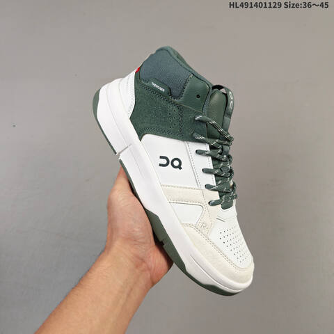 On Running THE ROGER Clubhouse Mid White Green Beige EU 36-45 Sneaker Casual Sneakers - Unisex (BS-69761)