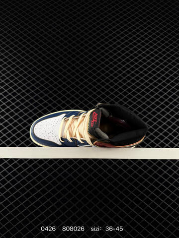 Jordan Air Jordan 1 High Navy Blue White Red Cream Yellow Black EU 36-45 Lifestyle - Unisex (BS-71864)