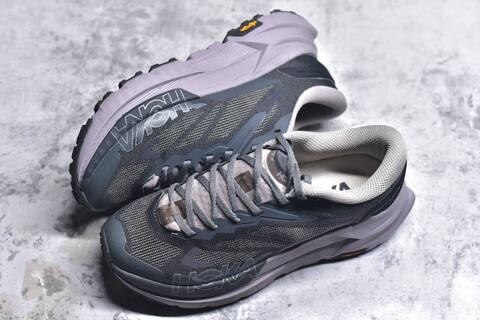 HOKA Mafate X Dark Grey Light Grey Lavender Blue Trail Shoe Trail Running Sneakers (BS-59809)
