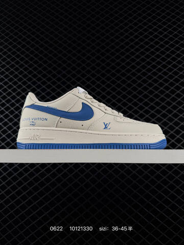 Nike Air Force 1 07 Low Off White Beige Black Neon Green Olive White Cyan EU 36-45 Sneaker - Unisex (BS-70655)