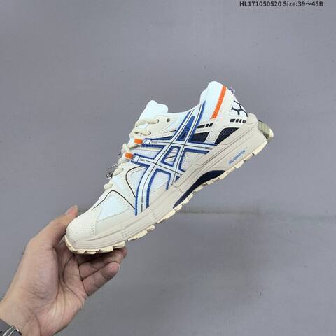 ASICS GEL KAHANA 8 Cream White Blue Orange Navy 39 45 Trail Shoe Trail Running Sneakers - Unisex (BS-68816)