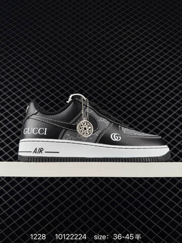 Nike Air Force 1 07 Black Grey White And Brown Black White EU 36-45 Lifestyle - Unisex BS-73443