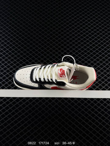Nike Air Force 1 07 Off White Black Red EU 36-45 Sneaker - Unisex (BS-70659)